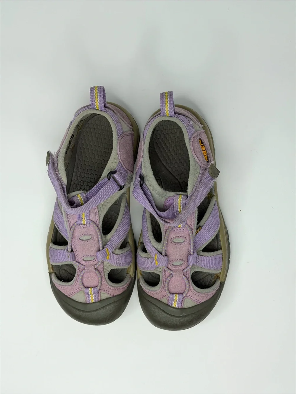 KEEN Girls Size 3 Purple Gray Closed Toe Hiking Water Sport Sandals Outdoor
